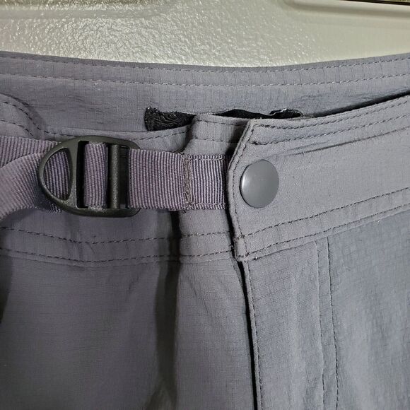 Prana Jasmine Kicker Capri Pants Size 10 Gray Hiking Outdoor Ripstop Fabric - Picture 3 of 9